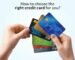 person comparing different credit cards in India to choose the best credit card for their needs